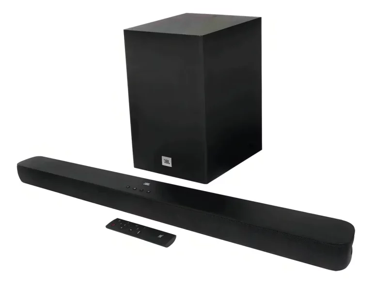 Caixa De Som Tv Sound Bar Jbl Bluetooth Som Cinema Sb180 Cor Preto Frequência 50/60Hz