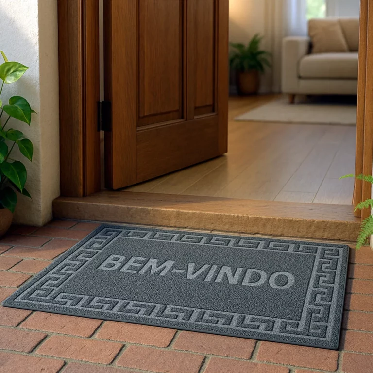 Tapete Capacho Antiderrapante 40x60cm Vinílico Porta Entrada