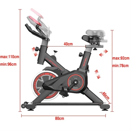 Bicicleta Bike Ergometrica Spinning Academia Fitness Profissional 120kg