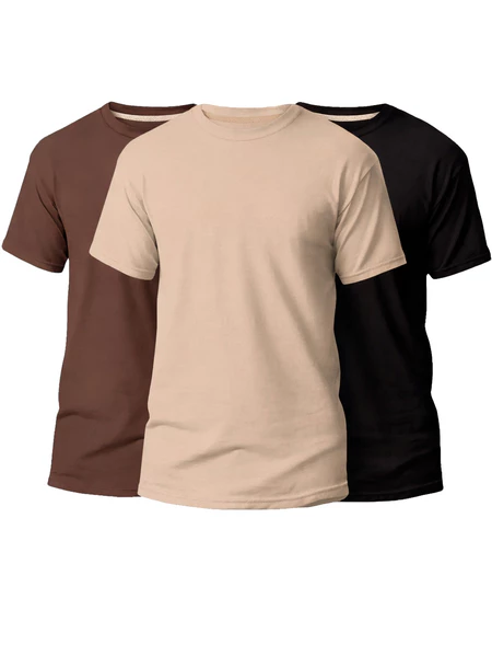 Kit 3 Camisetas Algodão Premium | Básicas, Confortáveis e Econômicas