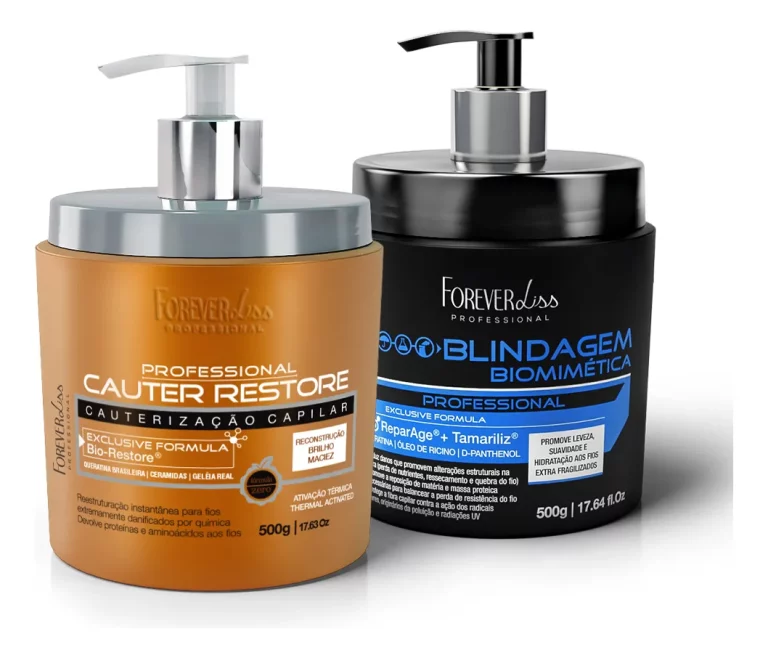 Kit Cauterização Capilar Com Blindagem Biomimética 500g