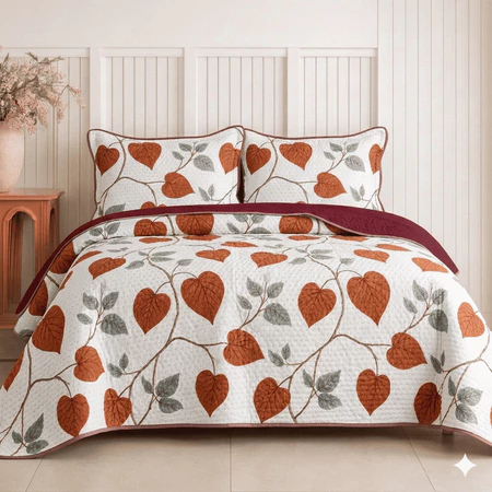 Kit Cobre Leito Colcha Solteiro Casal Queen King Bouti Dupla Face C Porta Travesseiro Aba Americana