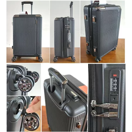 Mala De Viagem/Bordo 10KG,Nova Estilo Zíper Dupla Camada Anti-Roubo,Rodas Duplas 360Grau lançamento