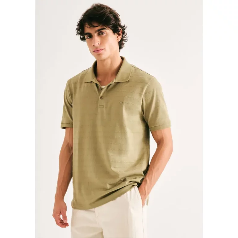 Polo Masculina Regular Texturizada Hering