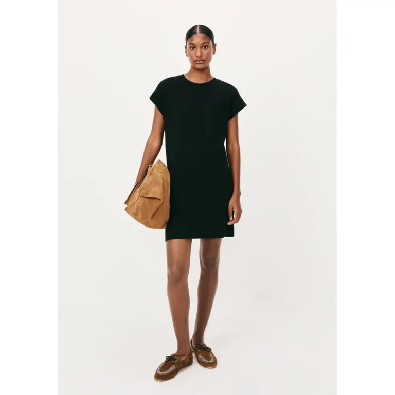 Vestido Básico Curto Texturizado Com Bolso Hering