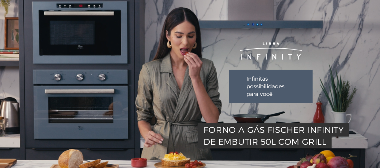 Forno a Gás Embutir 50 Litros com Grill: Design e Praticidade para sua Cozinha Gourmet