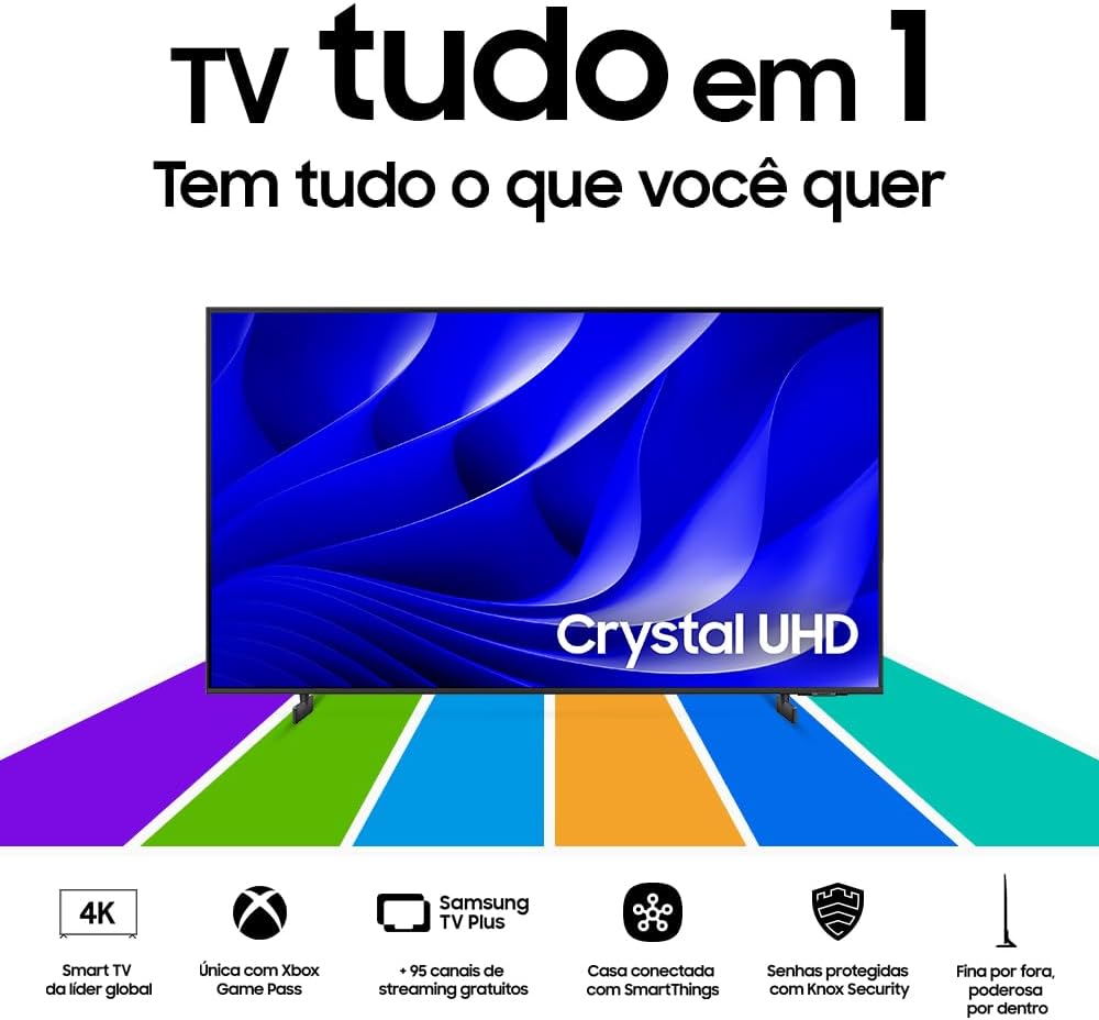 Smart TV Samsung 65 polegadas Crystal UHD: Review completa da televisão gigante da Samsung